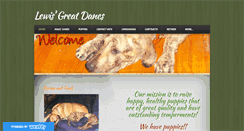 Desktop Screenshot of lewisgreatdanes.com