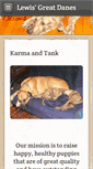 Mobile Screenshot of lewisgreatdanes.com